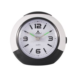 Astron ébresztőóra, quartz, fehér/szürke színű, kék led világítás, sweep, snooze 130738355 - Astron