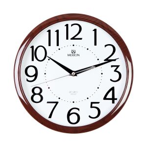 Merion falióra, quartz, barna fa mintás műanyag tok, fehér arab számos számlap, sweep szerkezet 130738385 - MERION