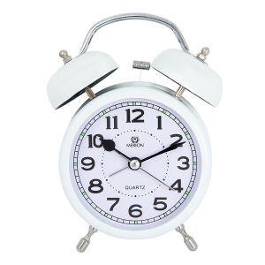 Merion fém ébresztőóra, quartz, fehér színű, 3.5^ 130738437 - MERION