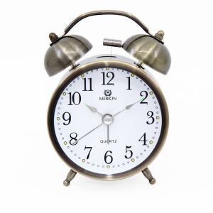 Merion fém ébresztőóra, quartz, barna szín, 3^ 130738435 - MERION