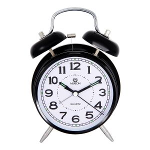 Merion fém ébresztőóra, quartz, fekete szín, 4^ 130738445 - MERION