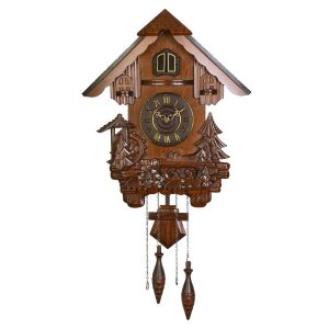 Merion fa kakukkos óra, quartz, tölgy színű, római számos számlap 130738477 - MERION