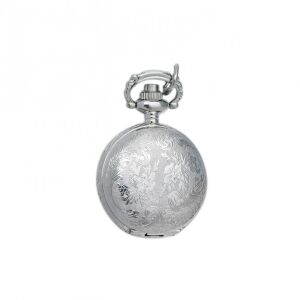 Tiko Time női nyakláncóra, virág mintás ezüst színű fémtok, arab számos fehér számlap 130738718 - Tiko Time