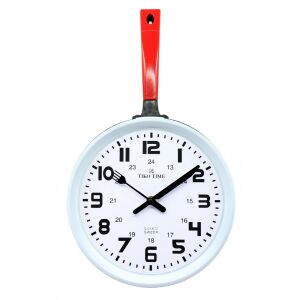 Tiko Time falióra, quartz, piros színű tok, fehér számlap (serpenyő forma) 130738944 - Tiko Time