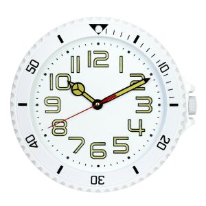 Tiko Time falióra, quartz, fehér színű műanyag tok, fehér színű arab számos számlap, foszforeszkáló jelzések 130738963 - Tiko Time