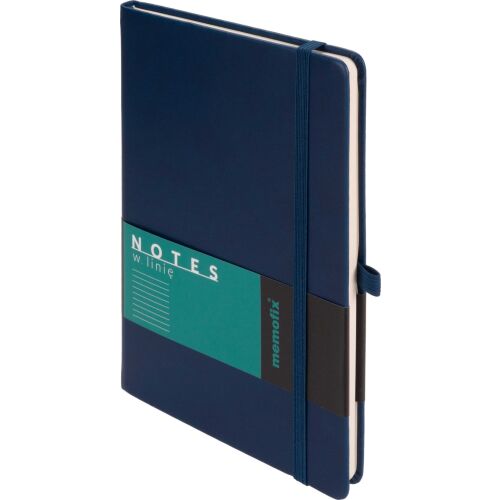 Carnet A5 Memofix albastru închis pentru birou și școală