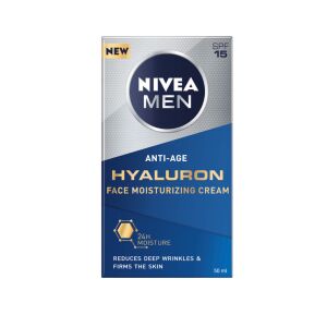 NIVEA MEN Krem przeciwzmarszczkowy Anti-Age Hyaluron SPF15  50ml 130741801 - Uroda i zdrowie