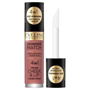 Eveline Cosmetics Wonder Match Velour Róż i Pomadka do Ust 05 - Usta