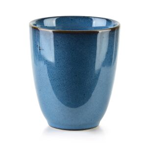 BASIC NATURE Kék Kerámia Bögre - Fogantyú Nélküli - Teáscsésze
