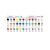 Akril filctoll készlet Monami Deco Marker 463 - BASIC SET, 6db 130784978