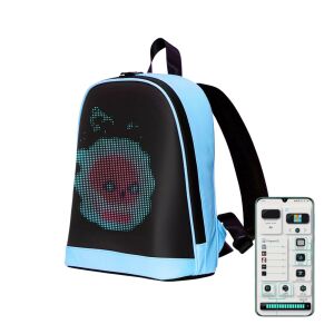Inteligentny plecak led Pixen niebieski 130787310 - Moda i ubiór