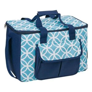 Élelmiszertáska 28L modrá a tyrkysová chladiaca taška s predným vreckom - Chladiace tašky, chladiace vložky