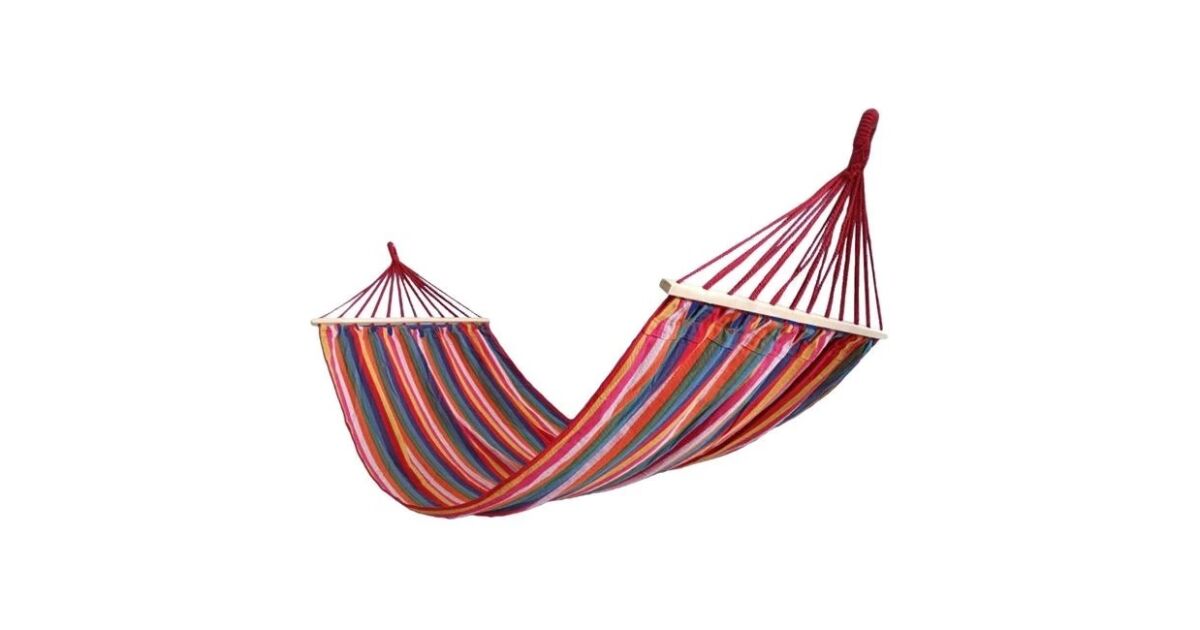 Hamak do ogrodu lub na balkon, maks. 130 kg, 200x150 cm, wielokolorowy 130787648