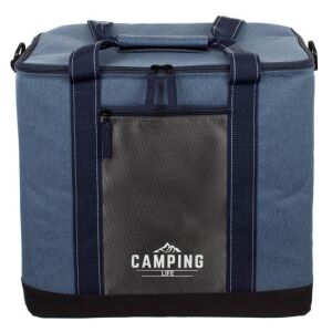 Chladiaca taška Camping Life 26L s predným vreckom, modrá a antracitová - Chladiace tašky, chladiace vložky