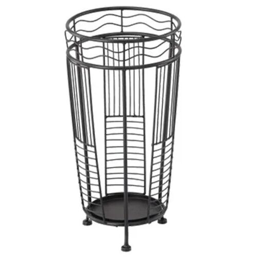 Štvorcový kovový stojan na dáždniky, 25x25x49 cm, čierny 140584177