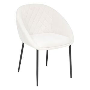 Stolička Atmosphera Seliso so sedadlom z ženilkového dreva, oceľový rám, 60x57x81 cm, béžová 140559531 - Jedálenská stolička