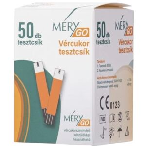 Mérygo tesztcsík ( 50 db ) 130789500 - Vércukorszint mérő