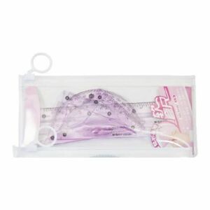 M&G hajlékony vonalzó készlet tasakban - 4 darabos - rózsaszín - Iskolakezdés, iskolaszer