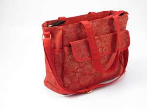 Summer Infant Gold Swirl Pelenkázó táska #piros