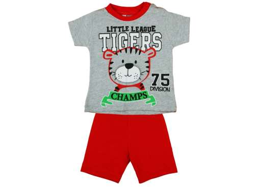 2 részes fiú ruha Szett - Tigris #piros-szürke - 68-as méret 30482991