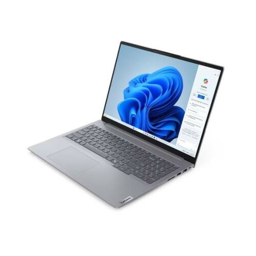 Lenovo ThinkBook 16 G7 IML Intel Core Ultra 5 125U Laptop 40,6 cm (16") WUXGA 16 GB LPDDR5-SDRAM 1 TB SSD Wi-Fi 6E (802.11ax) Windows 11 Pro Angol Szürke
