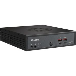 Shuttle Slim AI PC DN11H7 1,35 liter méretű számítógép Fekete 155H Intel® SoC 130810697 - Shuttle