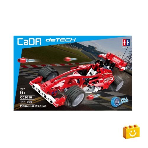 Formula versenyautó építőjáték piros