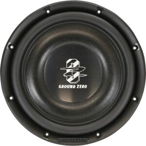 Subwoofer auto plat Ground Zero GZRW 250-D2 de 10 inch, vedere frontală - Subwoofere