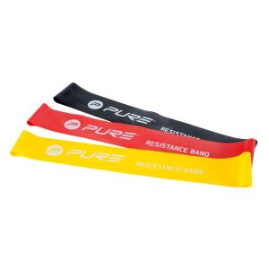 Sada odporových pásov Pure 2 Improve – 3 úrovne, 100 % latex 130912518 - Expandéry a posilňovacie popruhy