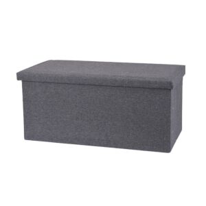 Stołek do przechowywania, Storage Solutions, 76x40x38 cm – Ciemnoszary