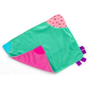 Plüss takaró játék, Milly Mally, 34x26 cm, rózsaszín/zöld