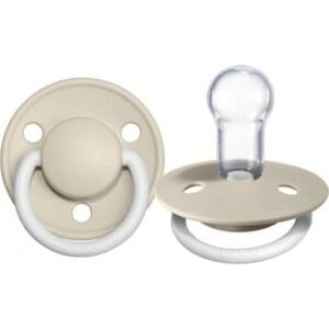 BIBS 201174 De Lux Vanilla Night Anatómiai cumi, szilikon, 0-36 hónap, krémszínű, 0-36 hónapig