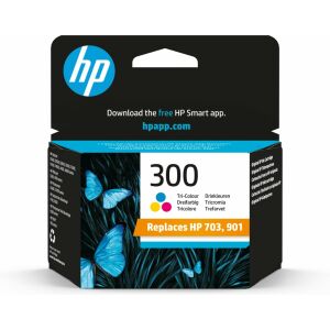 HP 300 Dreifarbige Tintenpatrone (CC643EE) in Verpackung - Druckerzubehör