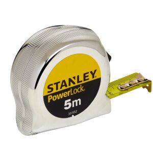 Stanley Powerlock 5m Mérőszalag, tartós ABS ház - Mérőeszköz