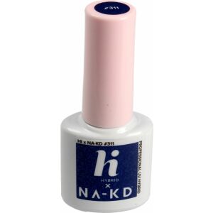 Hi Hybrid #311 Deep Blue Shine lakier hybrydowy, ciemnoniebieski brokatowy lakier hybrydowy - Lakier do paznokci