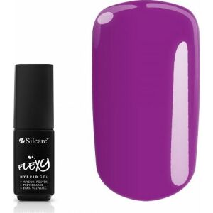 Silcare Flexy Hybrid Gel Nagellack #98 Mauve Farbfeld und Flasche - Gel-Lack