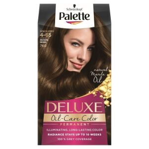 Palette Deluxe 4-65 Középbarna krémhajfesték, tartós olajos ápolás - Palette