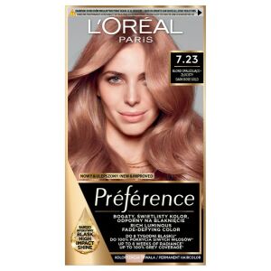 L'Oreal Paris Preference 7.23 Rich Rose farba do włosów opakowanie - Farba do włosów