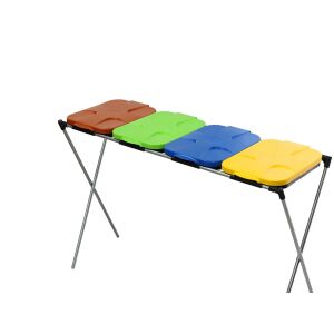 Stojak na 4 pojemniki do segregacji odpadów - Wkładki do pojemników