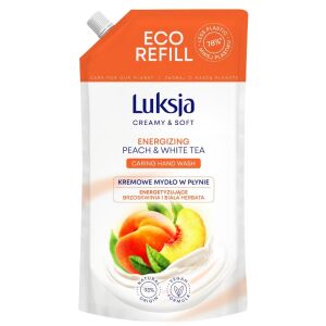 Luksja Creamy & Soft Energizujące Kremowe Mydło w płynie Brzoskwinia i Biała Herbata 900ml - zapas 130920741 - Mydło