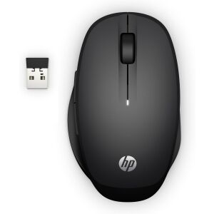 Mysz bezprzewodowa HP Dual Mode, czarna, z odbiornikiem USB - HP Mysz