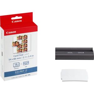 Canon KC-18IL Farbband- und Etikettenset für Selphy CP Kompaktfotodrucker - Druckerzubehör