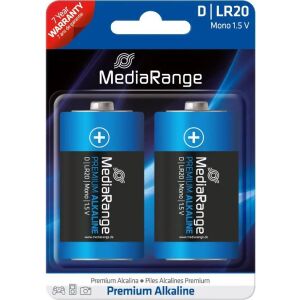 2 db prémium alkáli elem készlet, Mono D LR20, Media Range, 1,5 V, 11 900 mAh