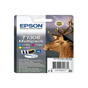 Atramentová kazeta Epson T1306 Multipack - Azúrová, Purpurová, Žltá, Čierna - Kancelárska technika