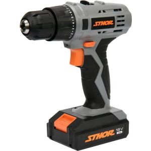 Sthor 78972 Fúrógép, 18 V, 2 elemmel, Li-Ion, 1,3 Ah, 22 Nm 130928499 - Fúró és csavarozó