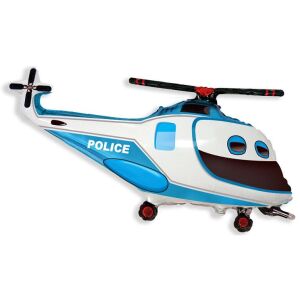 Rendőrségi helikopter fólia lufi, 61 cm 130930944 - Party kellék