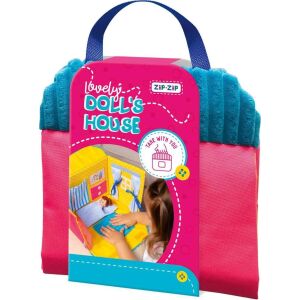 Összecsukható babaház, Tres, 26x24x3 cm, kék