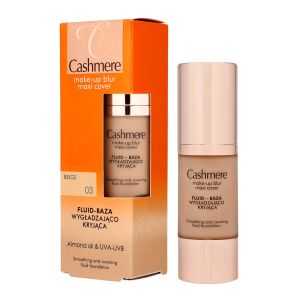DAX Cosmetics Cashmere Fluid -baza wygładzająco-kryjąca nr 03 Beige 30ml 130937232 - Uroda i zdrowie