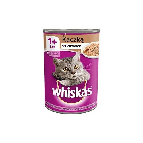 WHISKAS Adult z Kaczką w galaretce - mokra karma dla kota - 400 g 130937742