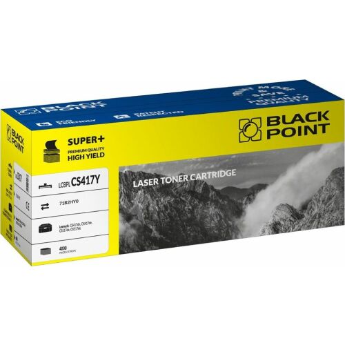 BlackPoint Toner, Lexmarkhoz, CS417DN CX417DE CS517DE, sárga 130937875